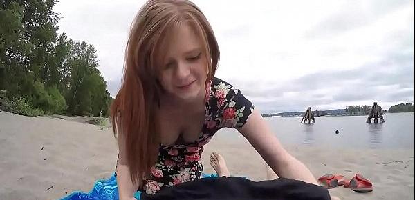  Redhead Pawg First Date Beach Fuck